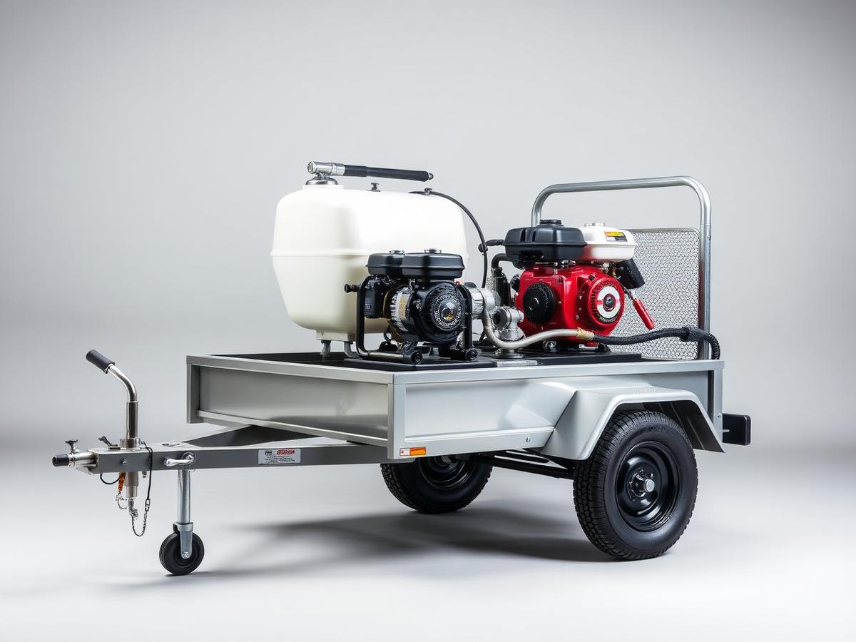 1000L Bowser Jet Wash available to hire from Viksons Tool Hire
