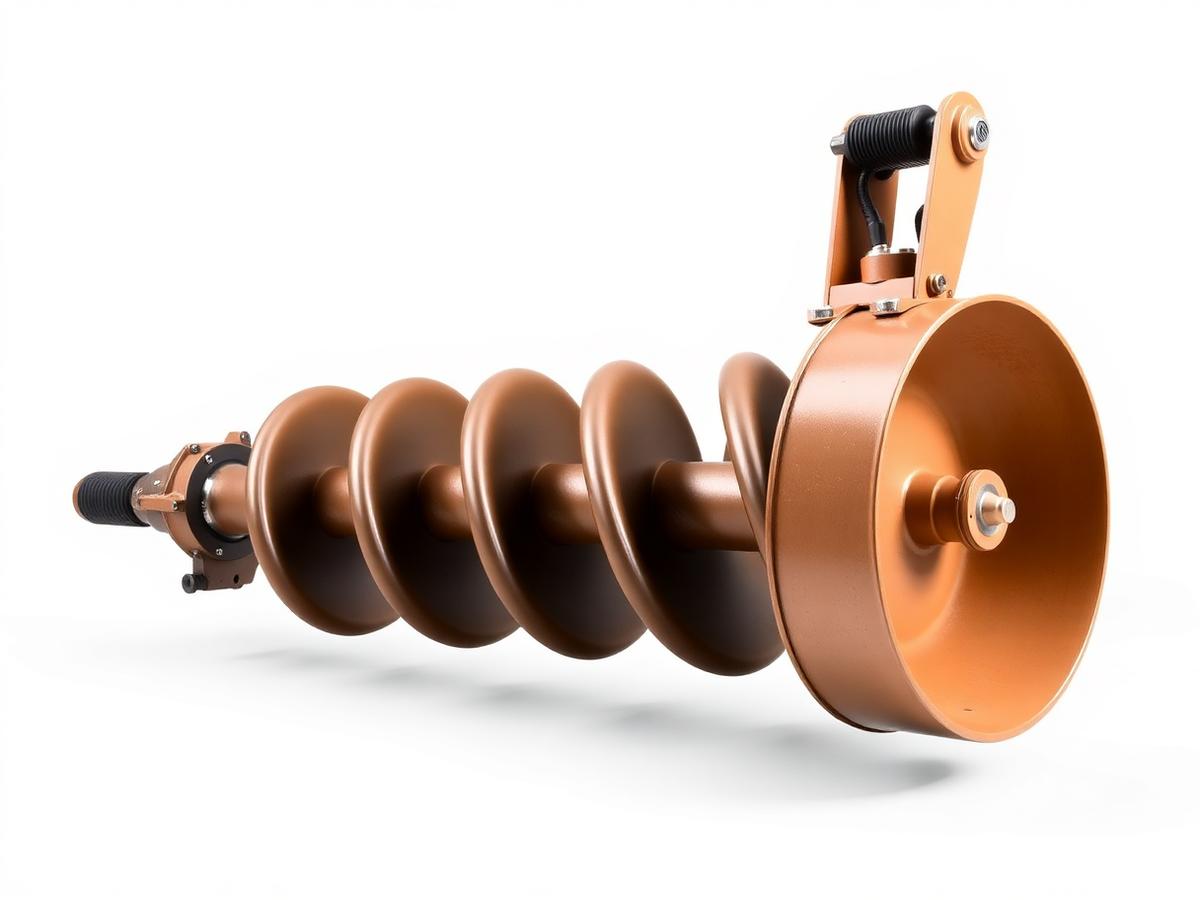 Digger Auger Attachment available to hire from Viksons Tool Hire