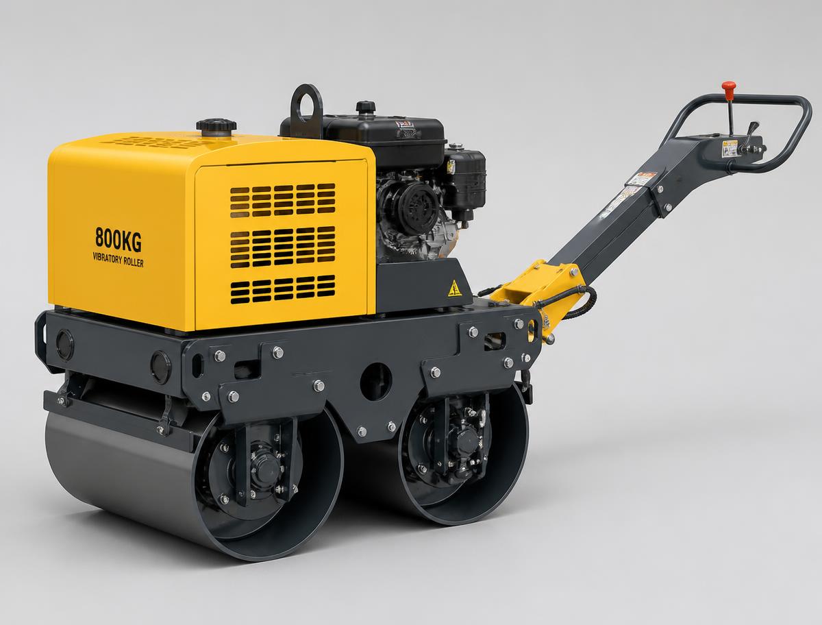 800kg pedestrian twin drum roller