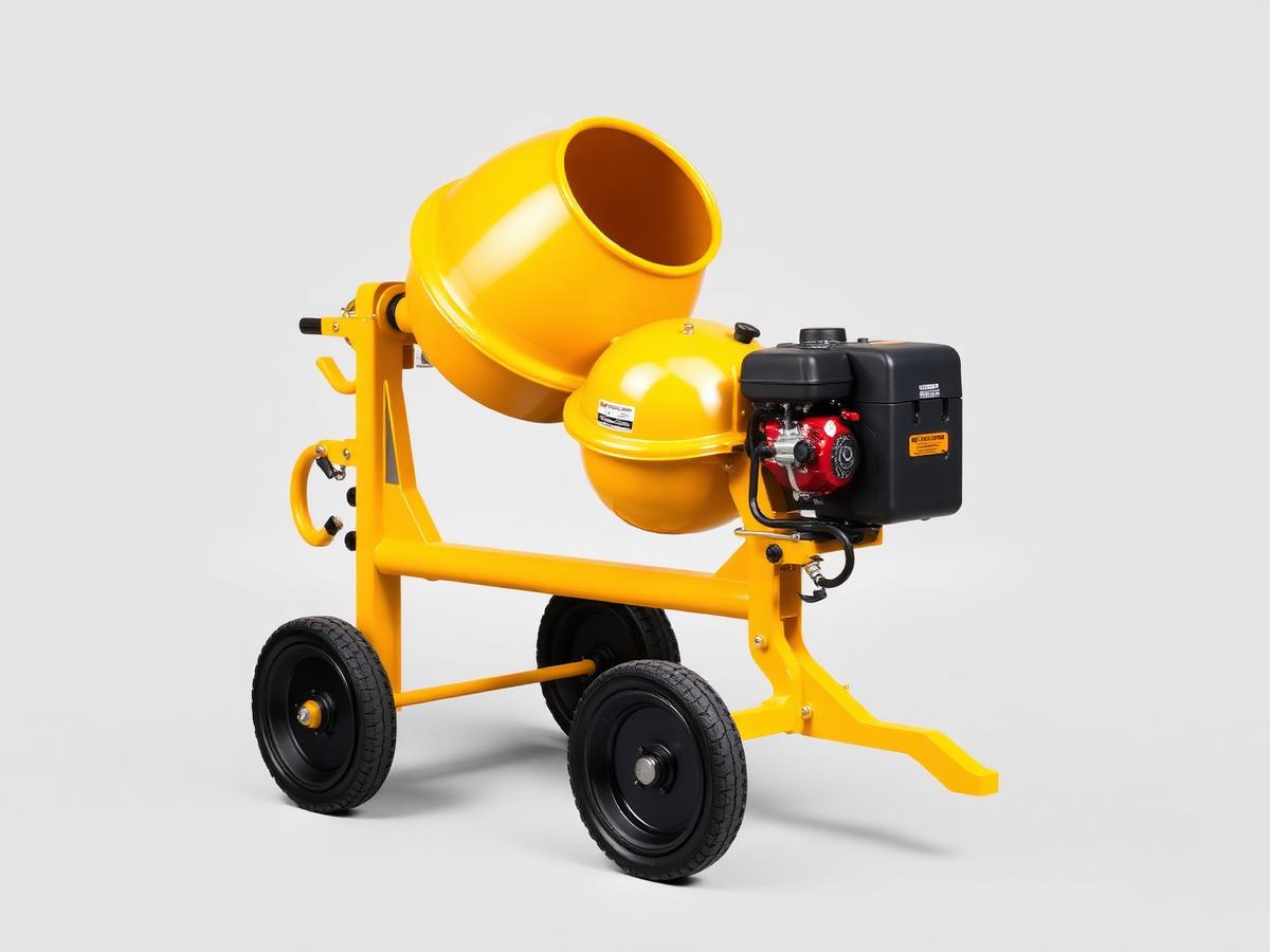 Petrol cement mixer