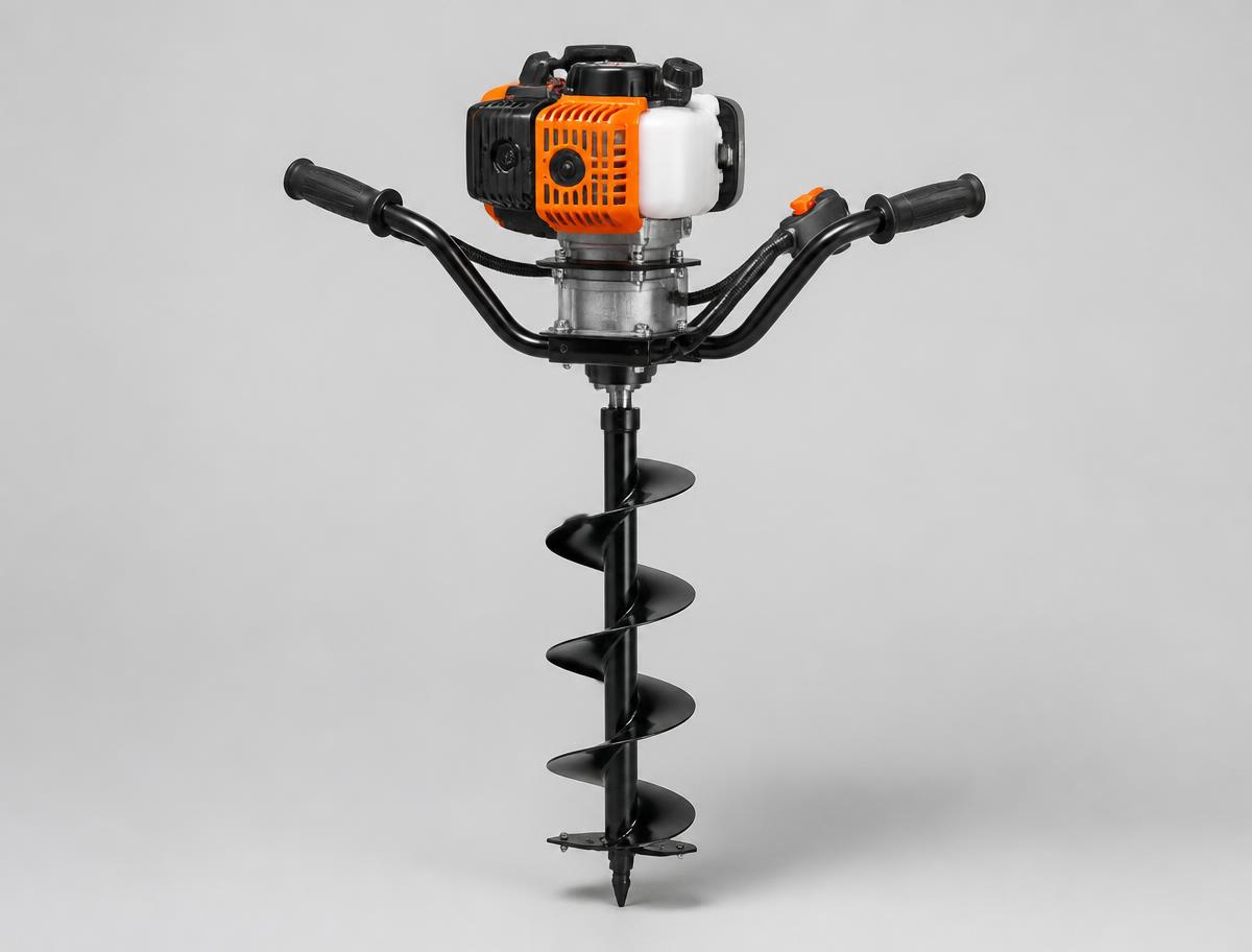 Petrol post hole borer auger